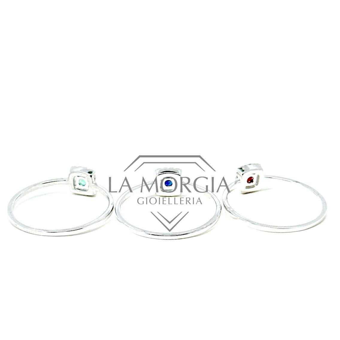 CRIVELLI | Anelli Rubino Zaffiro Smeraldo | 370-XR 9615 / 4726 / 4727