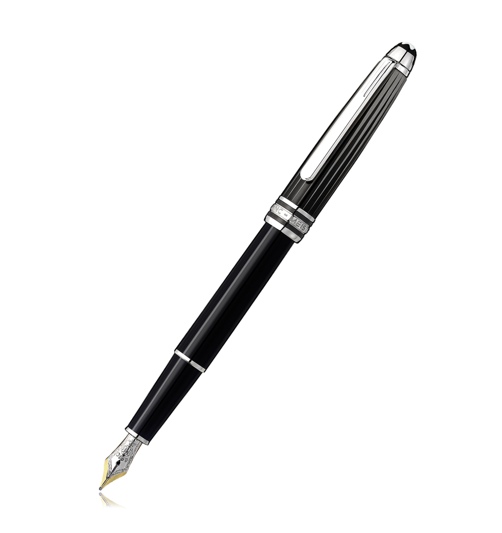 MONTBLANC - Meisterstuck Solitaire Douè Black & White Stilo - MB101404 (6075409727660)