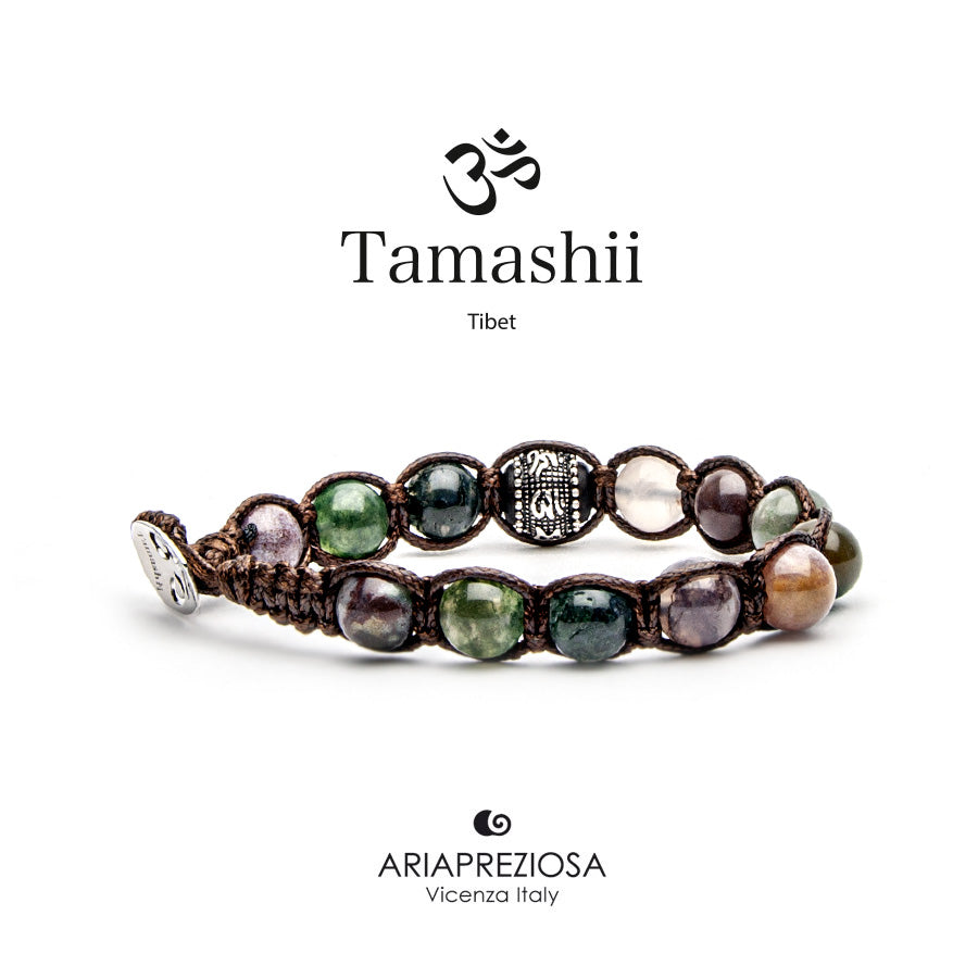 TAMASHII Bracciale Ruota della Preghiera Agata Muschiata BHS1100-17 (6221605601452)