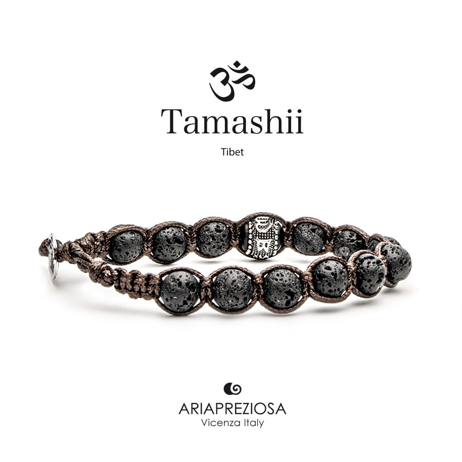 Bracciale lungo Tamashii in agata mela verde BHS600-63 Bracciale lungo Tamashii in agata mela verde BHS600-63