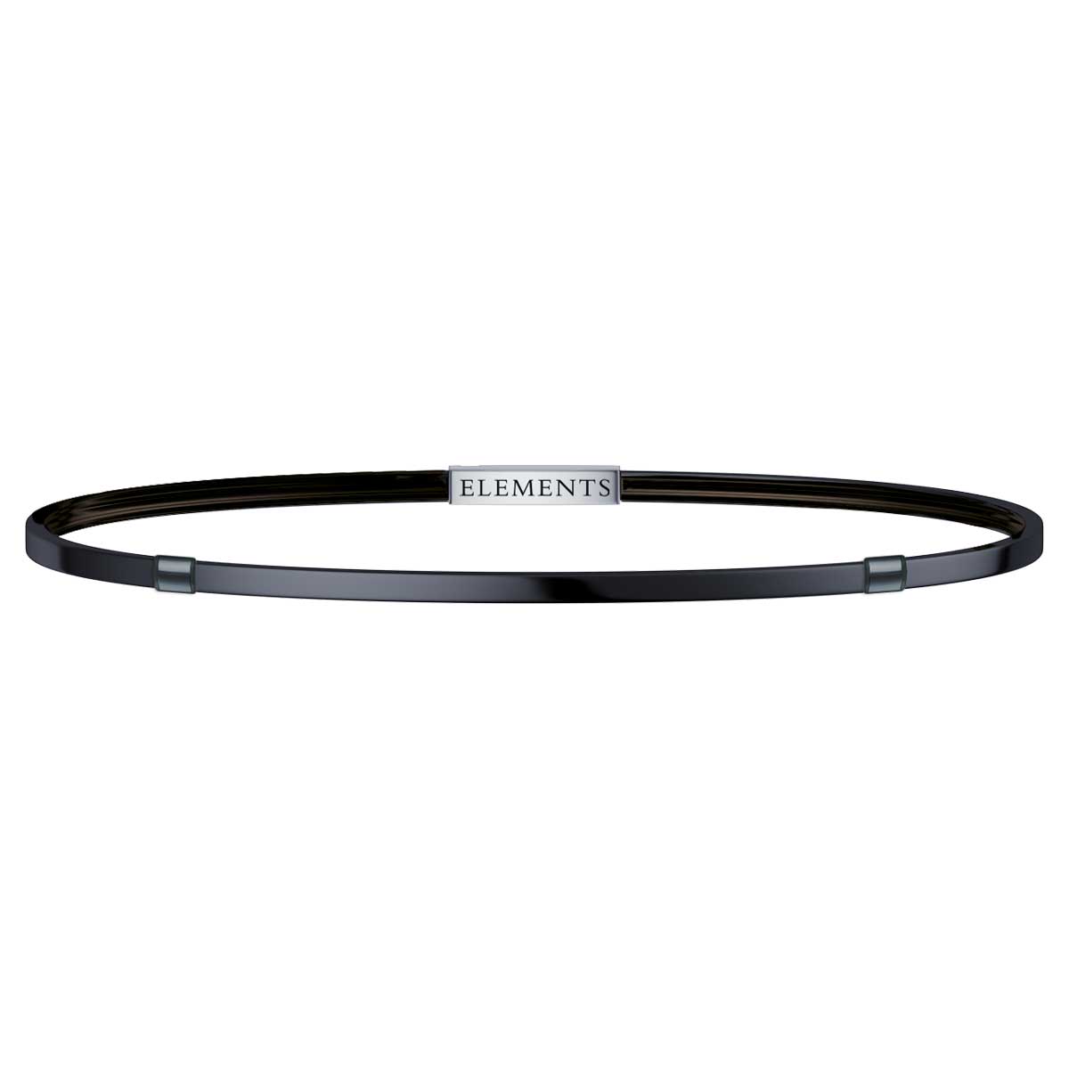 ELEMENTS | Bracciale rigido argento brunito | DFBF4110