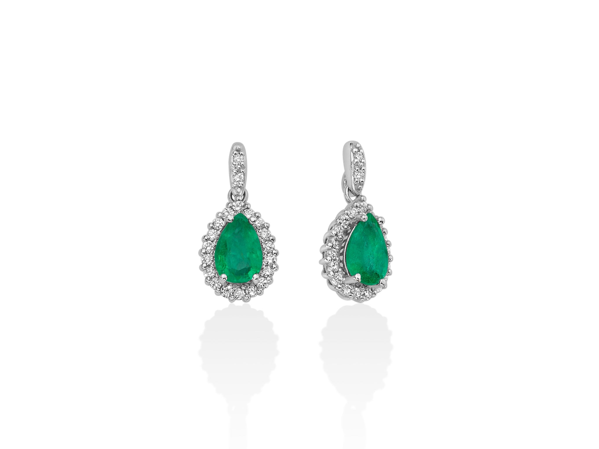 MILUNA | Orecchini Smeraldo e Diamanti | ERD2626