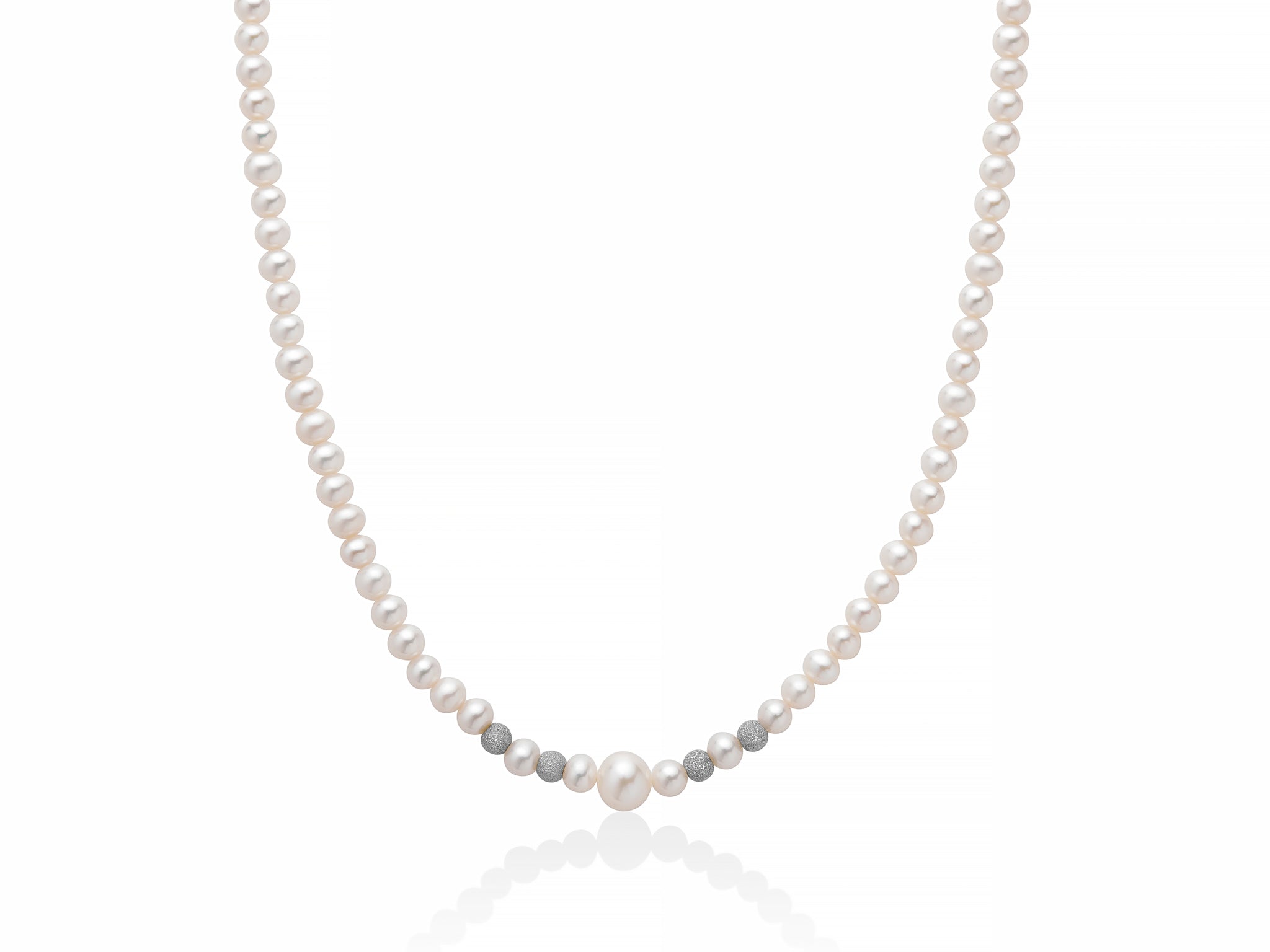 MILUNA | Collana Perle Boule e Fantasia | PCL3080V