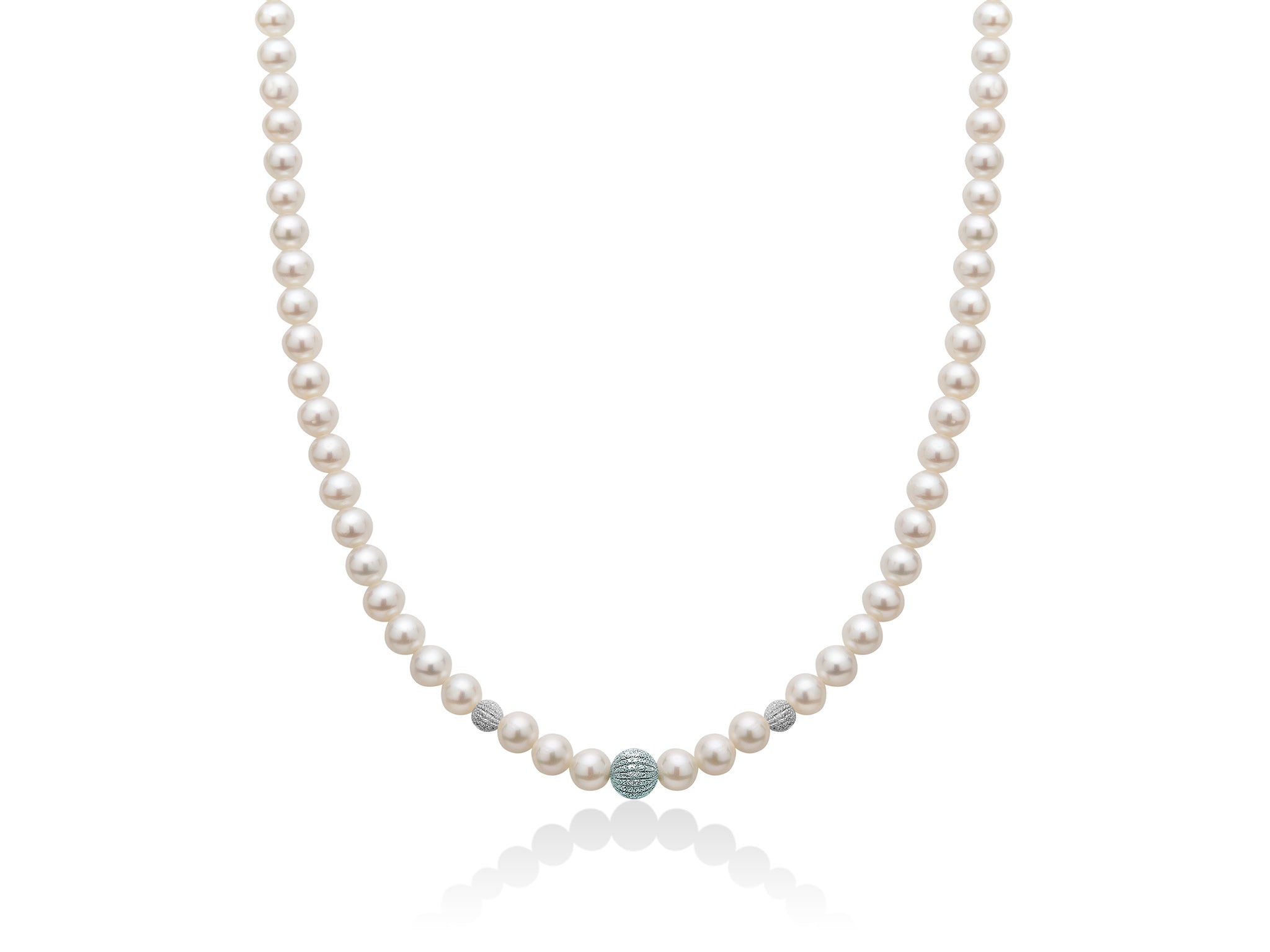 MILUNA | Collana Perle Boule e Fantasia | PCL5302V