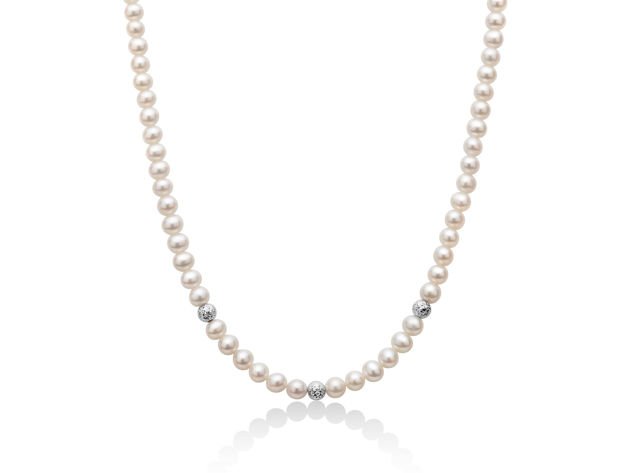 MILUNA | Collana Perle Boule e Fantasia | PCL6111
