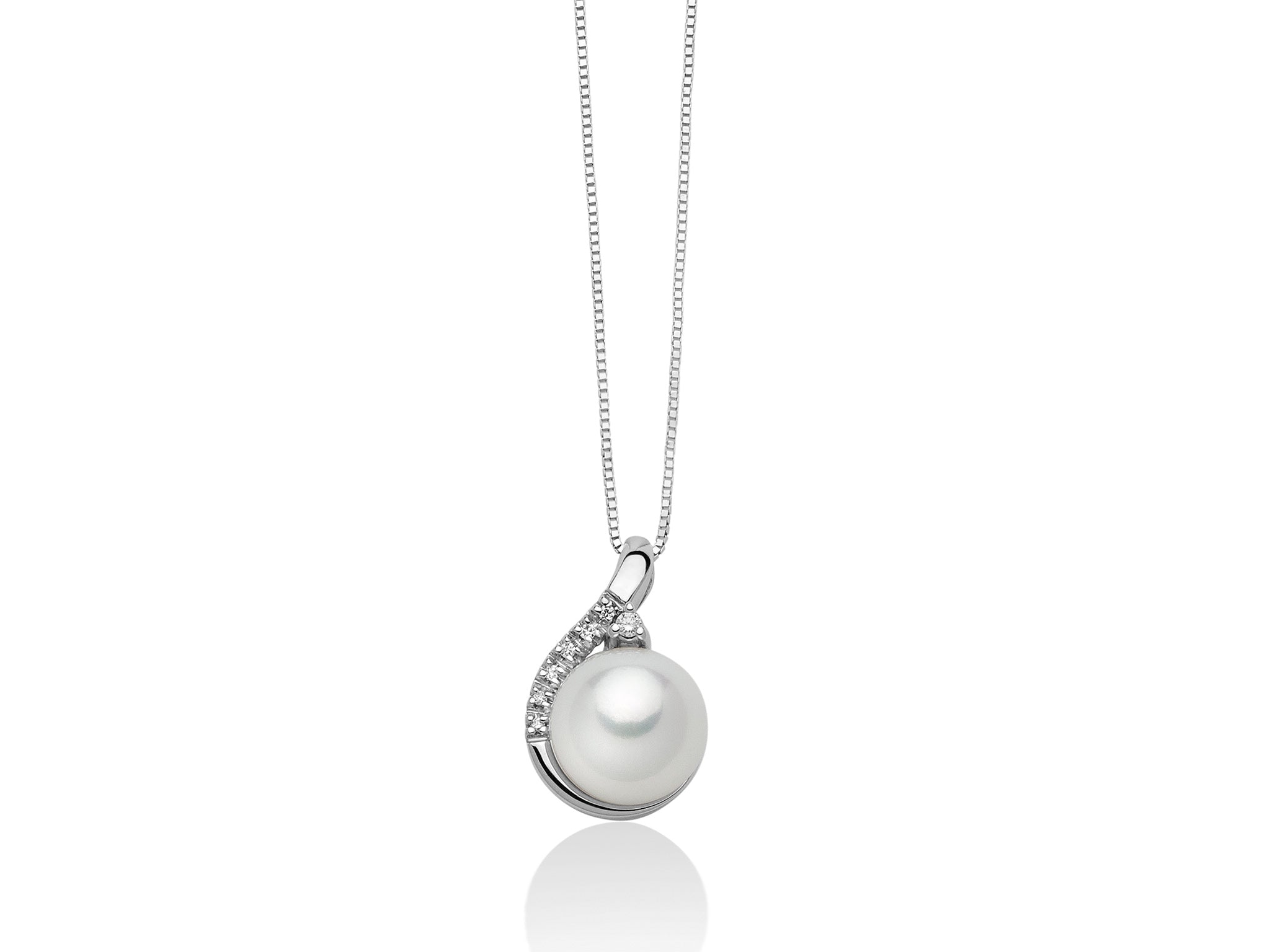 MILUNA | Collana Perle E Diamanti | PCL6121