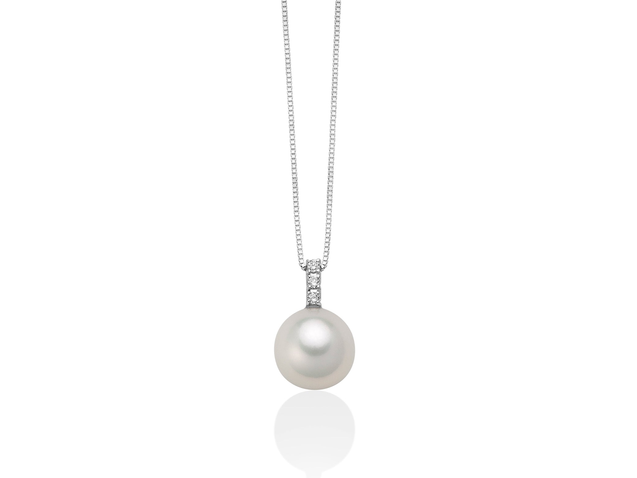 MILUNA | Collana Perla E Diamanti | PCL6276