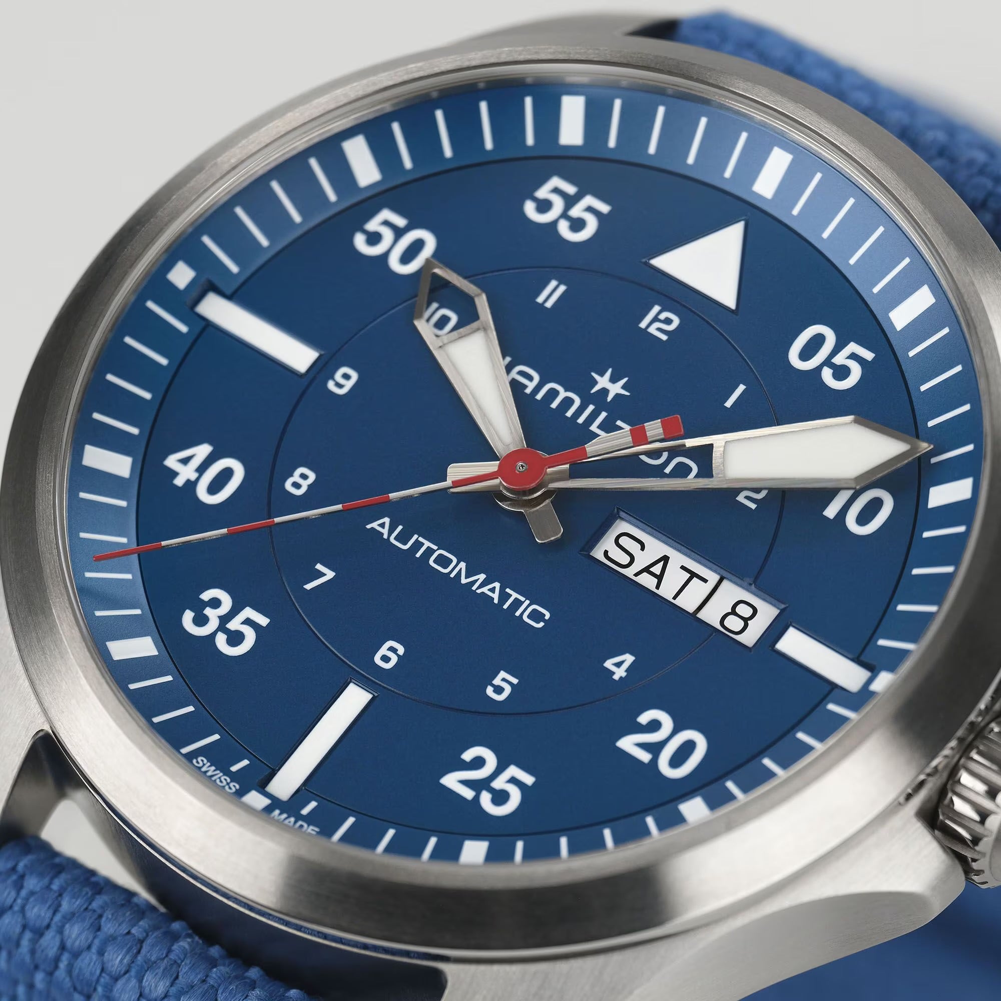 HAMILTON | KHAKI AVIATION PILOT DAY DATE AUTO - AIR-GLACIERS EDITION | H64655941