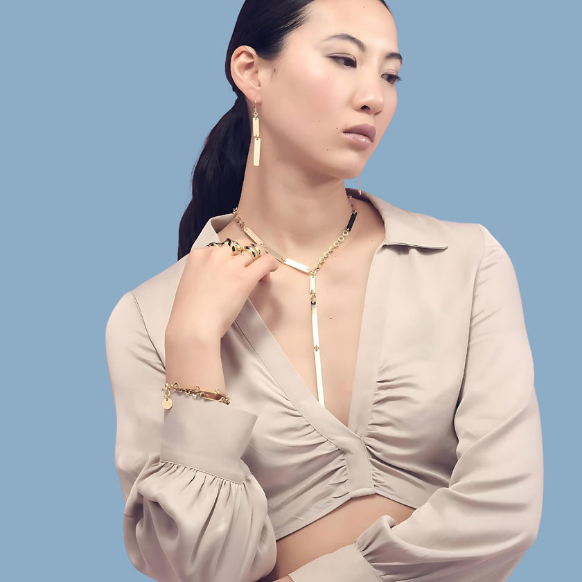 UNOAERRE | Collana catena piatta a Y Lux | 2475