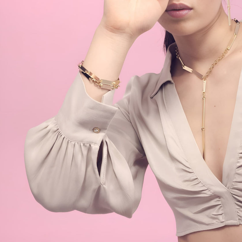 UNOAERRE | Bracciale due file di catena Lux | 2476