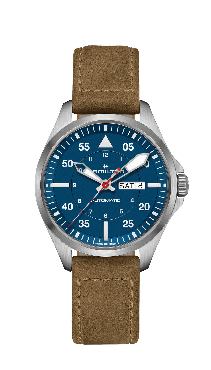 HAMILTON | Khaki Aviation Pilot Day Date Auto - Air-Glaciers Edition 42mm | H64655941