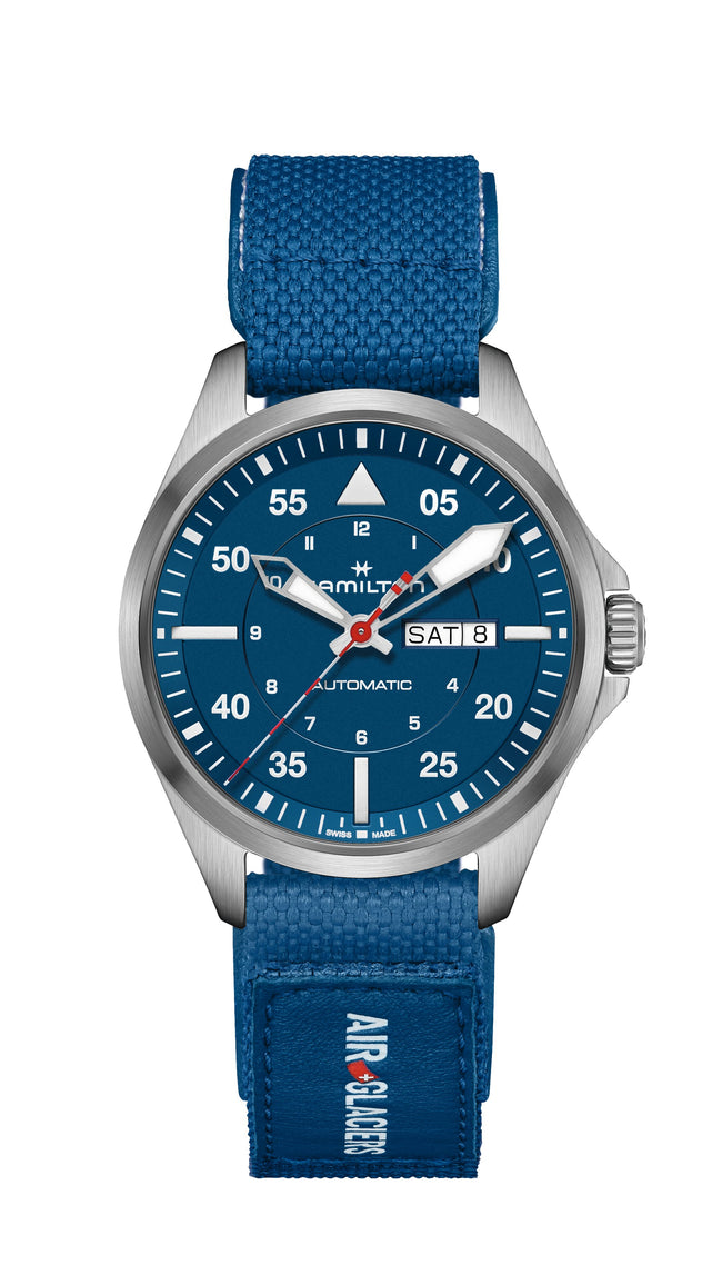 HAMILTON | Khaki Aviation Pilot Day Date Auto - Air-Glaciers Edition 42mm | H64655941