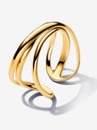 PANDORA ESSENCE | Anello Tripla Linea Sinuosa Placcatura in Oro 14k | 163284C00