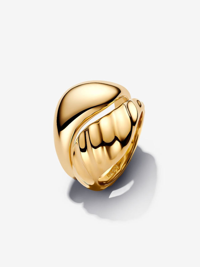 PANDORA ESSENCE | Anello Dune Divisibile Placcatura in Oro 14k | 163832C00