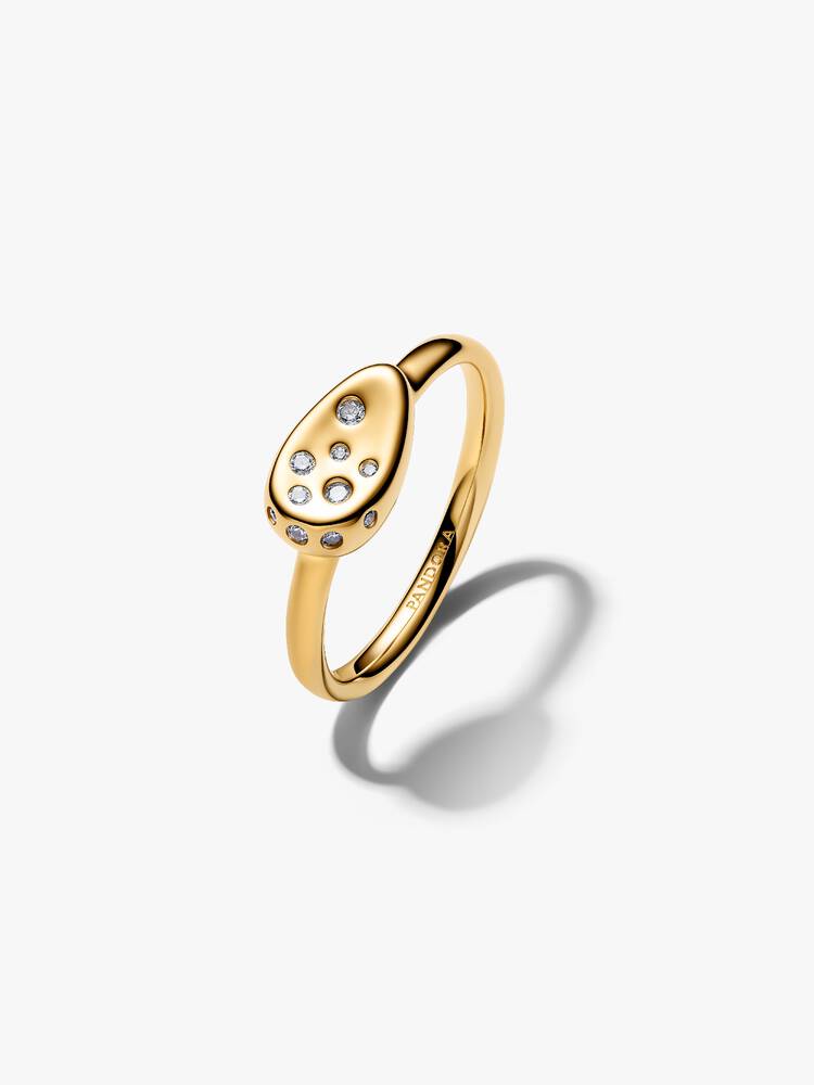 PANDORA ESSENCE | Anello Sigillo Piccolo con Pietre Luminose | 164672C01