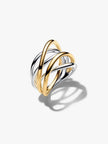 PANDORA ESSENCE | Anello Linee Intrecciate Bicolore | 164673C00