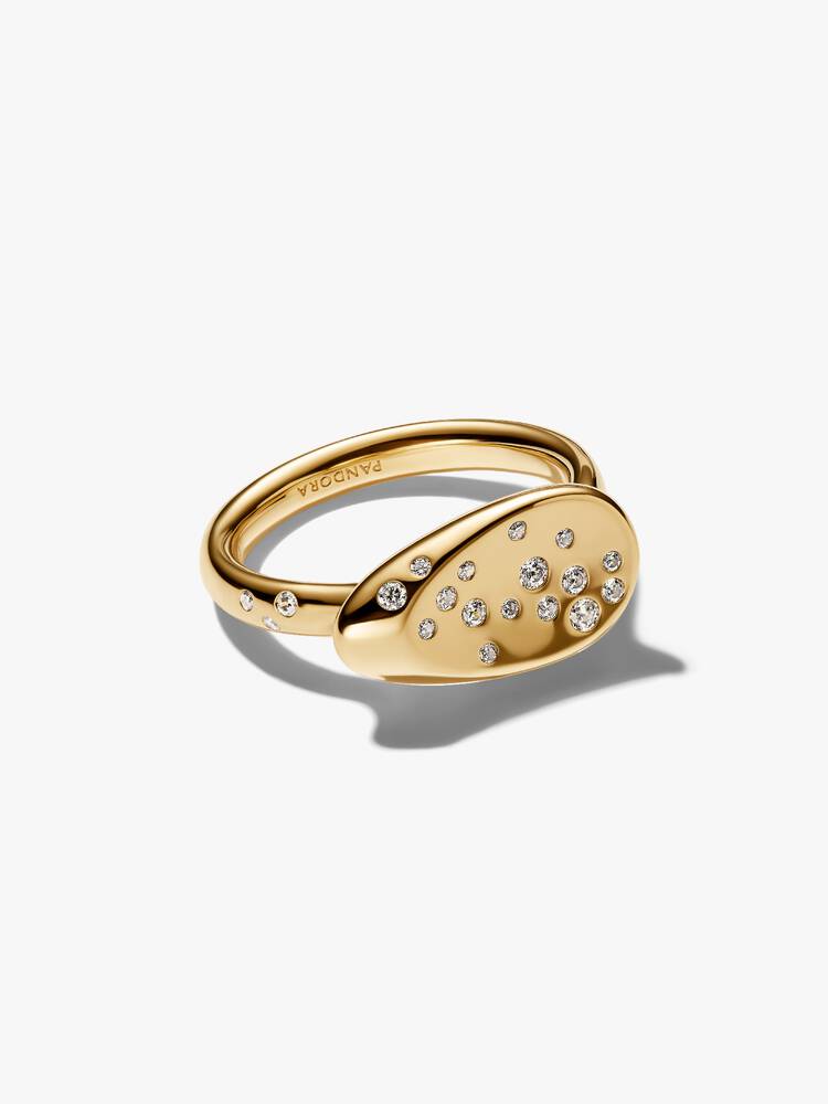 PANDORA ESSENCE | Anello Sigillo con Pietre Luminose | 164707C01
