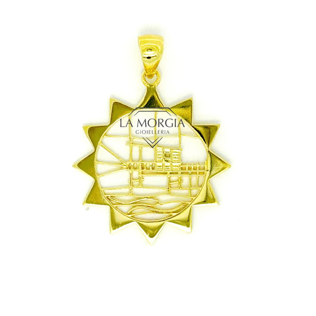 PRESENTOSA | Ciondolo Argento Dorato 925‰ diam. 2,7 cm | CI PM01G