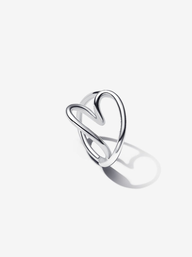 PANDORA ESSENCE | Anello Cuore Linea Sinuosa Argento Sterling 925 | 193288C00