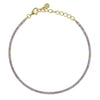 DILVDO | Bracciale Tennis 1.5mm Gold Lavender | BRTCOLIL