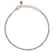 DILVDO | Bracciale Tennis 1.5mm Rosè Lavender & White | BRTCRLILALT