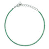 DILVDO | Bracciale Dilvdò Tennis 1.5mm Silver Green | BRTCBV
