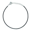 DILVDO | Bracciale Tennis 1.5mm Silver Black | BRTCBN