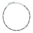 DILVDO | Bracciale Tennis 1.5mm Silver Black & White | BRTCBNALT