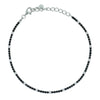 DILVDO | Bracciale Tennis 1.5mm Silver Black & White | BRTCBNALT