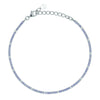 DILVDO | Bracciale Tennis 1.5mm Silver Lavender & White | BRTCBLILALT