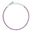 DILVDO | Bracciale Tennis 1.5mm Silver Ruby | BRTCBR