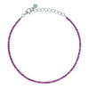 DILVDO | Bracciale Tennis 1.5mm Silver Ruby | BRTCBR