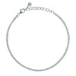 DILVDO | Bracciale Dilvdò Tennis 1.5mm Silver White | BRTCBB