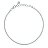 DILVDO | Bracciale Dilvdò Tennis 1.5mm Silver White | BRTCBB