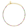 DILVDO | Bracciale Tennis 1.5mm Gold Multicolor | BRTCOMCOLOR