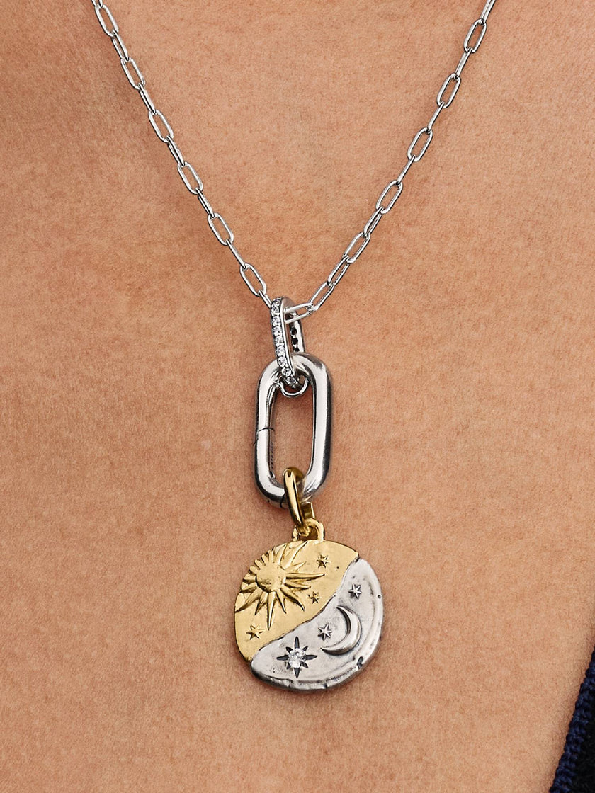 PANDORA TALISMAN | Charm Medallion Sole e Luna 