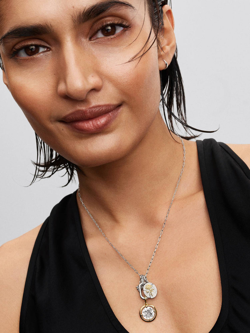 PANDORA TALISMAN |  Charm Medallion Rosa 