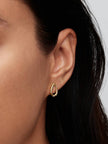 PANDORA ESSENCE | Orecchini Ovale Linea Sinuosa con Pietre Luminose | 264659C01