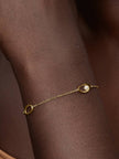 PANDORA ESSENCE | Bracciale Ovali Linea Sinuosa e Perla D'Acqua Dolce Coltivata | 564677C01-18