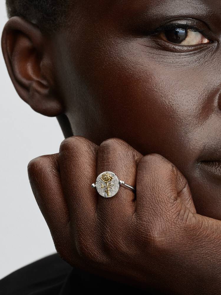 PANDORA TALISMAN | Anello Medallion Rosa 