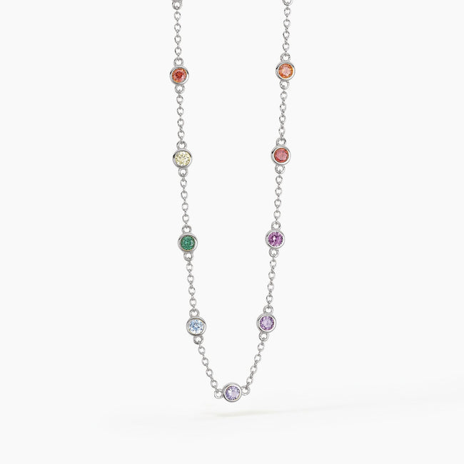 Mabina | Girocollo con punti luce in zirconi multicolor RAINBOW | 553313