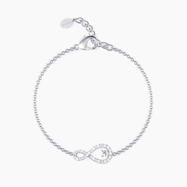 Mabina | Bracciale con catena forzatina e infinito in zirconi ENDLESS | 533235