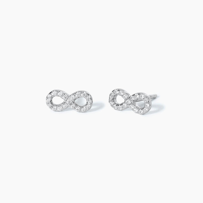 Mabina | Orecchini a lobo a forma di infinito con zirconi ENDLESS | 563105