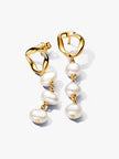 PANDORA ESSENCE | Orecchini Pendenti Linea Sinuosa con Perle d'Acqua Dolce Coltivate | 263263C01