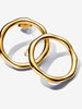 PANDORA ESSENCE | Orecchini Linea Sinuosa Circolare Placcatura in Oro 14k | 263265C00