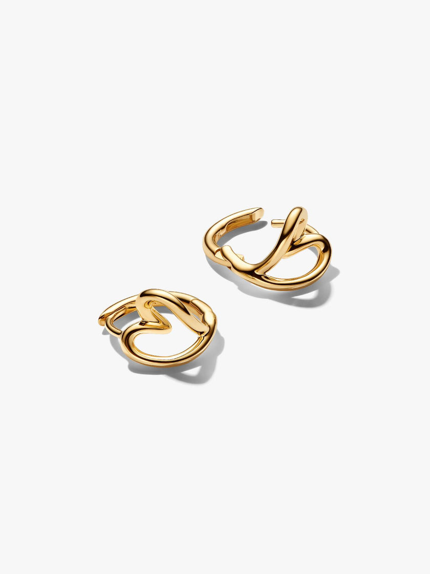 PANDORA ESSENCE | Orecchini Cerchi Cuore Piccolo Linea Sinuosa | 264359C00