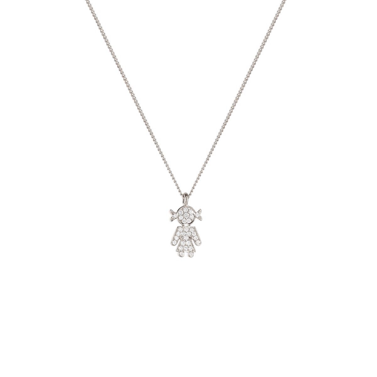 CRIVELLI | Easy Girocollo bimba micro oro e diamanti | 79455c