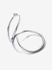 PANDORA ESSENCE | Orecchini Cerchi Aperti 42 mm Linea Sinuosa Argento Sterling 925 | 293299C00