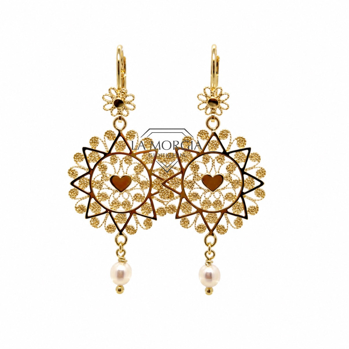 PRESENTOSA | Orecchini Argento Dorato 925‰ diam. 2,4 cm | OR PT02PG