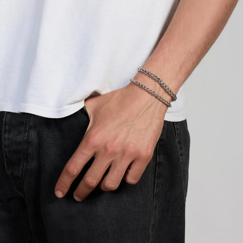 UNOAERRE UOMO | Bracciale catena spiga | 6793